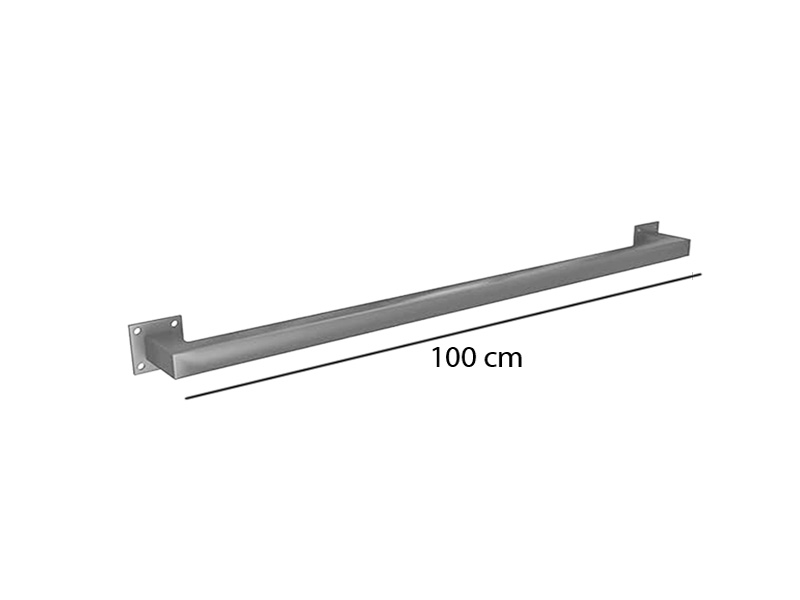 Caballete Cromado Sin Salida Para Pared - Imagen 3