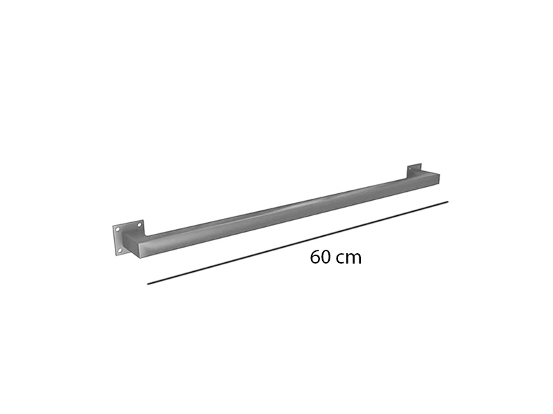 Caballete Cromado Sin Salida Para Pared - Imagen 5