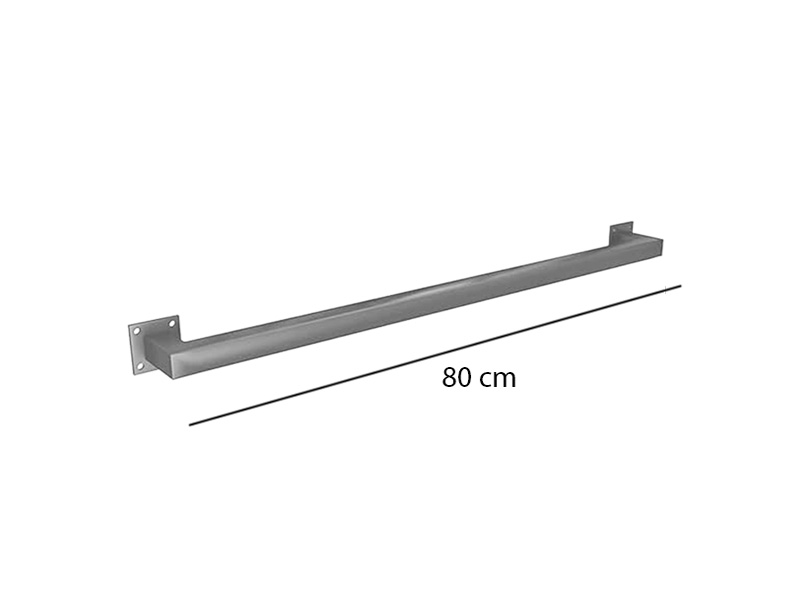 Caballete Cromado Sin Salida Para Pared - Imagen 4