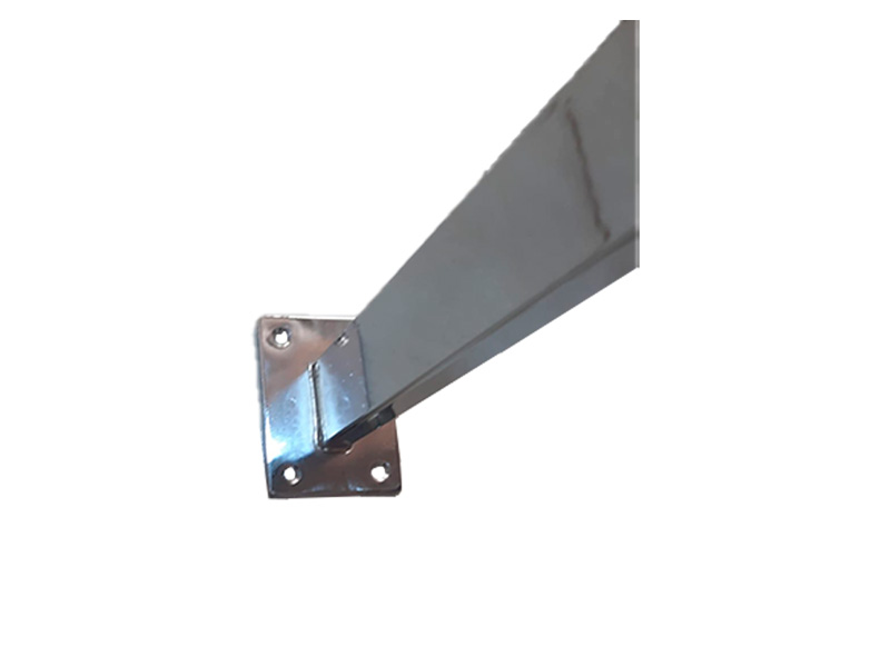 Caballete Cromado Con Salida Para Pared - Imagen 2