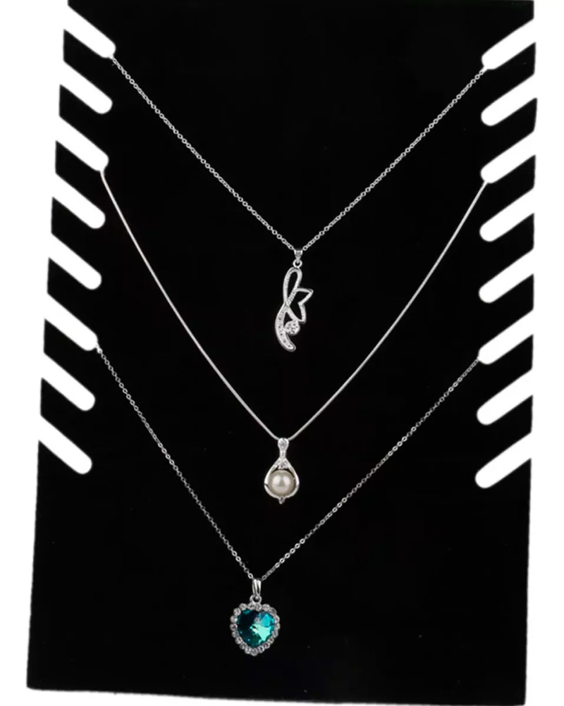 Exhibidor de Collar Vertical Gamuza - Imagen 7