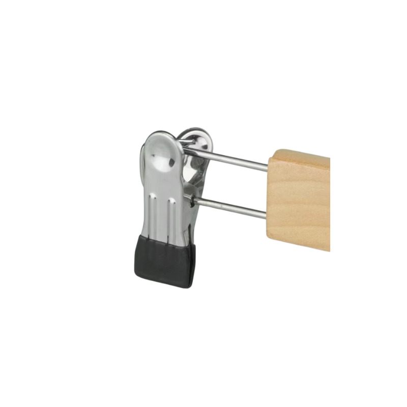 Gancho Madera Pinza Metal Negro - Imagen 2