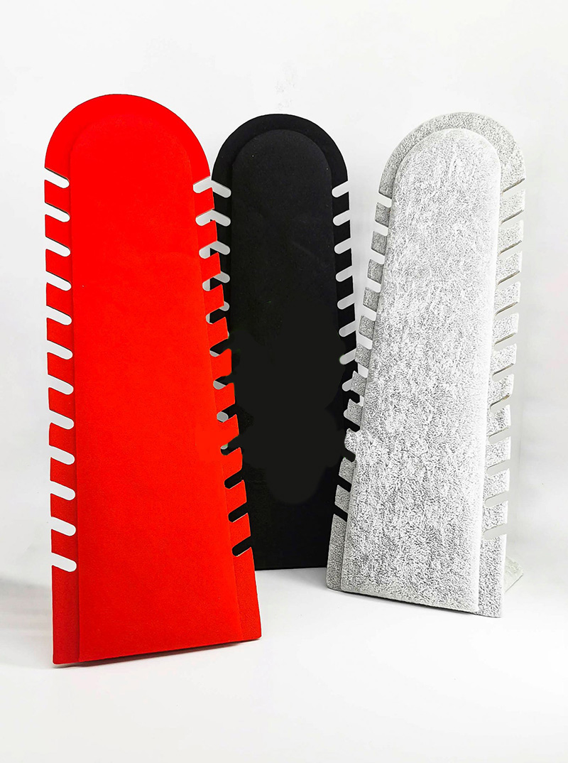 Exhibidor de Collar Vertical Gamuza