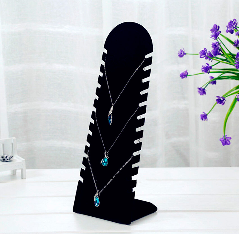Exhibidor de Collar Vertical Gamuza - Imagen 6