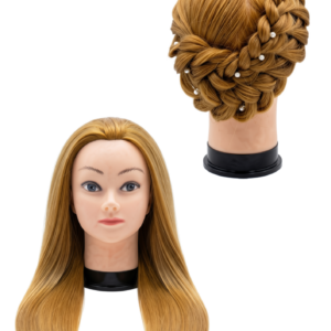 Cabezal de Dama con Peluca (Para práctica de peinados)