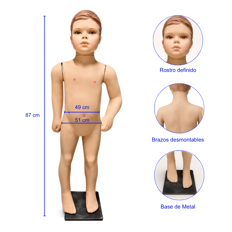 Maniquí Infantil Niño Talla 2 - Imagen 2