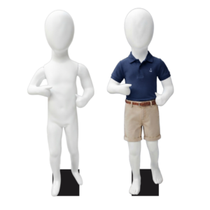 Maniquí Infantil Niño/a sin Rostro  talla 2 (Pose dinámica)