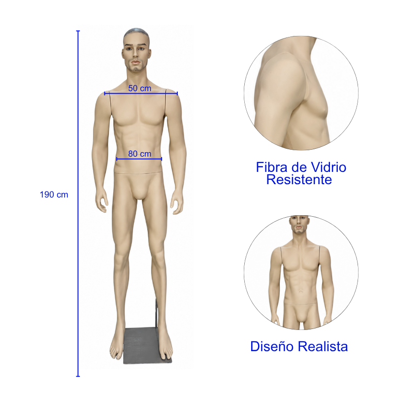 Maniquí Hombre Cuerpo Completo - Imagen 2