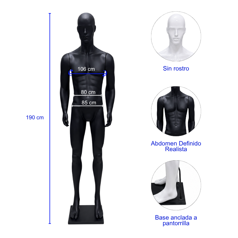Maniquí Hombre de Cuerpo Completo (Tipo power) - Imagen 3