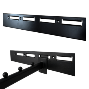 Barra Ranurada Horizontal para Caballetes (Sistema de Exhibición para Tiendas)