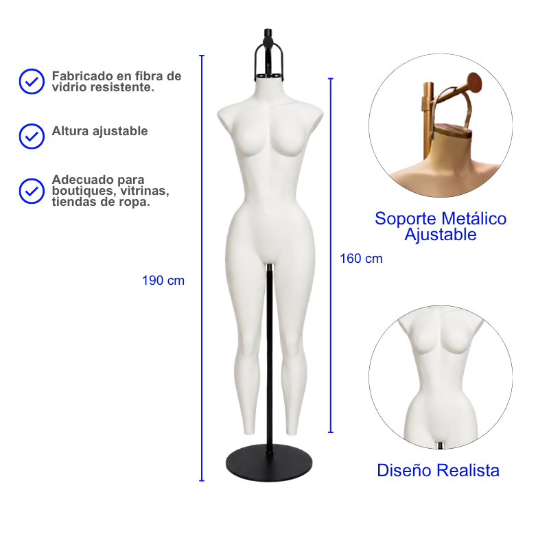 Maniquí Colgante Dama Sin Pies - Imagen 2