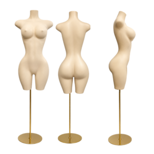 Maniquí de Dama Buchona con base dorada