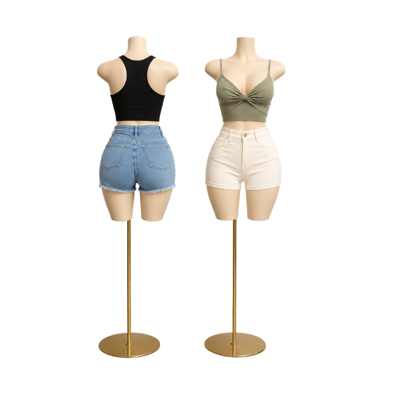 Maniquí de Dama Buchona con base dorada - Imagen 3