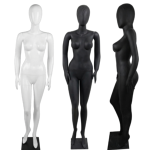 Maniquí de dama cuerpo entero sin rostro (tipo power)